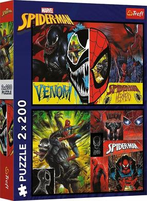 Dėlionė 2in1 Trefl Spiderman Day And Night, 27.5 cm x 41 cm, 400 vnt., įvairių spalvų