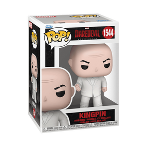 Rotaļlietu figūriņa Funko POP! Marvel Daredevil Born Again Kingpin 1544, 9 cm, balta krās.