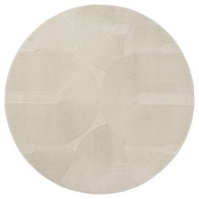 Paklājs Domoletti Sign, balta krās./brūngans krās., 160 cm x 160 cm