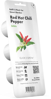 Išmanios daigyklos sėklos Click & Grow Red Hot, čili pipirai, 40 g, 3 vnt.