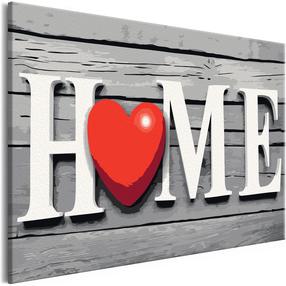 Tapymas pagal skaičius Artgeist Home With Red Heart MA_0130, 60 x 40 cm