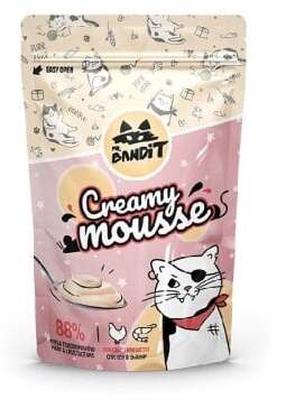 Лакомство для кошек Mr. Bandit Creamy Mousse, курица/креветки, 0.060 кг