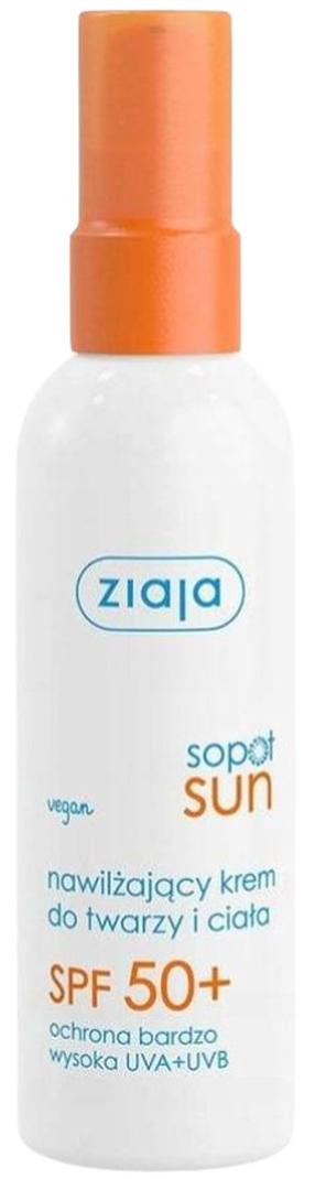 Päevituse hoolduskreem keha jaoks/tooted näole Ziaja Sopot Sun SPF50+, 90 ml