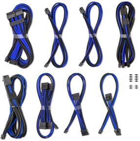 Juhe Cablemod C-Series Pro ModMesh Sleeved 12V-2x6 12VHPWR Dual StealthSense Cable Kit, sinine v./must v.