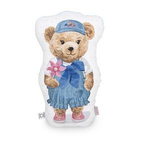 Подушка для младенца Ceba Baby Fluffy Puffy Lizzy W-852-132-685, синий цв./коричневый цв./белый цв.