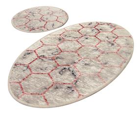 Vonios kilimėlių rinkinys Foutastic Honeycomb 359CHL2403, įvairių spalvų, 60 cm x 100 cm
