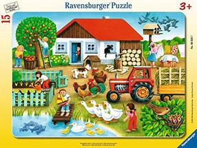 Pusle Ravensburger What fits, In the country 060207, 32.5 cm x 24.5 cm, 15 tk, mitmevärviline