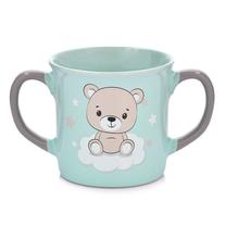 Vaikiškas puodelis Ambition Sweetie Bear, 250 ml, 1 m., 7.6 cm, keramika, žalia sp./pilka sp.