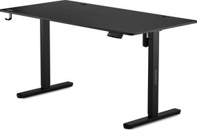 Kompiuterio stalas reguliuojamo aukščio SENSE7 Nojo, 140 cm x 70 cm, 72 - 118 cm, juoda sp.