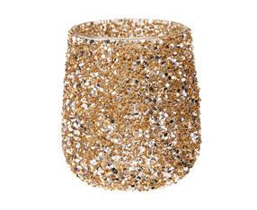 Svečturis A75202180, stikls, 11 cm, zelta krās.