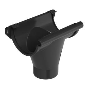 Соединитель Galeco PVC 110/80, 8 см, поливинилхлорид (пвх), графитовый цв.