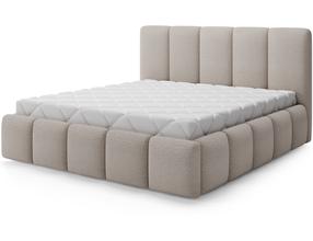 Lova pusantros vietos Edvige+ Standart Lift Royal 18, 140 x 200 cm, smėlio sp., be čiužinio, su grotelėmis