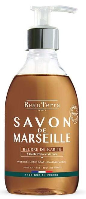 Šķidrās ziepes Beauterra Marseille Shea 4190-94543, šī sviests, 300 ml