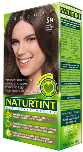 Plaukų dažai Naturtint Phergal, light chestnut brown, 5N, 165 ml