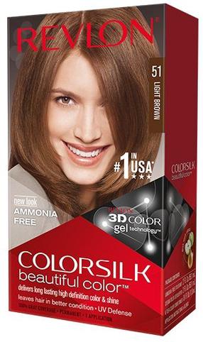 Juuksevärv Revlon Colorsilk Beautiful Color, brown light v., Brown Light 51