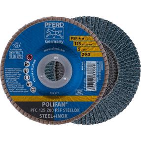 Шлифовальный диск Pferd PFC125 Z PSF 80, 125 мм x 22.23 мм