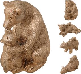 Kalėdinė dekoracija BEAR APF646940, 15 cm, aukso sp./(spalva/dizainas parenkami atsitiktine tvarka)