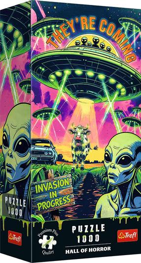 Puzle Trefl Hall Of Horror Ufo 12129, 68.3 cm x 48 cm, 1000 gab., daudzkrāsaina
