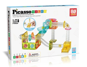 Magnetinis konstruktorius Picasso Tiles Marble Run PTMG80, 80 vnt., įvairių spalvų