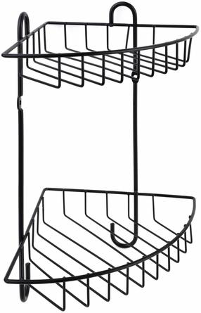 Dušo lentynėlė Mondex Carl, 16 cm x 28.5 cm x 22 cm, juoda sp.