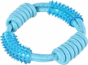 Žaislas šuniui, tąsymui Barry King Rope Teether 15721, Ø 18 cm, mėlyna sp.