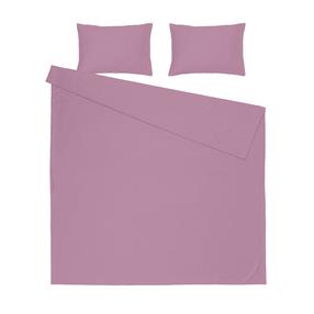 Patalynės užvalkalų komplektas Domoletti Solid PLUM, tamsiai violetinė sp., 50 x 70 cm, 200 x 220 cm, 3 d.