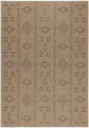 Kilimas lauko terasoms Ayyildiz Dhaka 801508711, juoda sp./smėlio sp., 150 cm x 80 cm