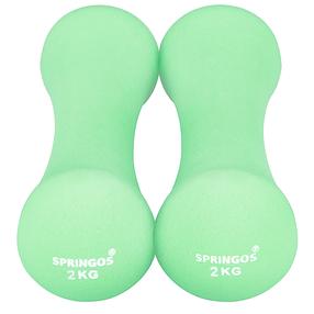 Комплект гантелей Springos Neoprene, 2 x 2 кг