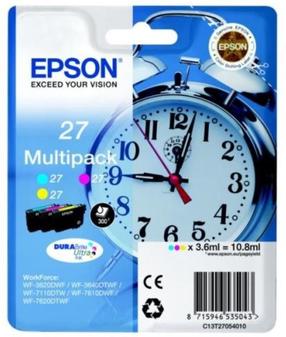 Rašalinio spausdintuvo kasetė Epson C13T27054010, mėlyna sp./raudona sp./geltona sp.