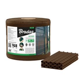 Žoga lente Bradas RAL8011, 19 cm, brūna krās.