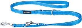 Suņu pavada Amiplay Reflective, zila krās., 1-2m x 2.5cm