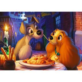 Pusle Ravensburger Disney Collector'S Edition - Lady And The Tramp, 70 cm x 50 cm, 1000 tk
