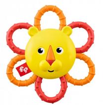 Kramtukas Mattel Fisher Price Take & Teethe Lion, raudona sp./geltona sp.