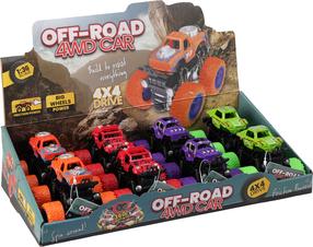  Rotaļlieta automašīna OFF-ROAD 4WD Car S34937420, 1:36, (krāsa/dizains tiek izvēlēts nejauši)
