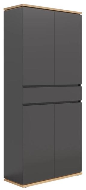 Spinta Yamael, grafito sp./artisan oak sp., 38 cm x 90 cm x 200 cm