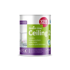Dažai Vivacolor Green Line Ceiling, balta sp., 2.7 l