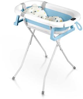 Sulankstoma vaikiška vonelė, su priedais Ricokids RK-287, mėlyna sp./balta sp., 85 cm
