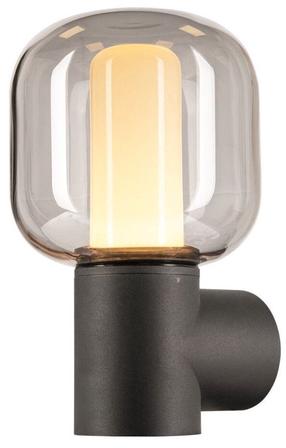 Sieninis lauko šviestuvas SLV Ovalisk, 9.2W, LED, IP65, antracito sp., 17 cm x 28 cm