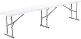 Lauko suoliukas Catering, balta sp., 183 cm x 28 cm x 43.5 cm