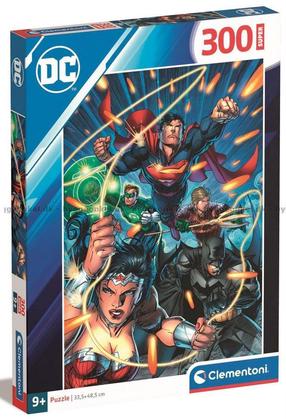 Dėlionė Clementoni Justice League 21725, 48.5 cm x 33.5 cm, 300 vnt., įvairių spalvų