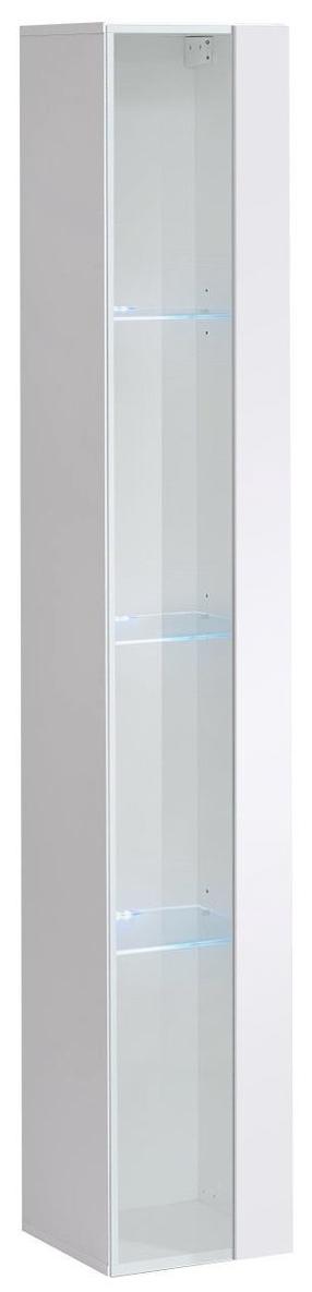 Vitrina ASM Switch WW 1, balta sp., 30 cm x 30 cm x 180 cm