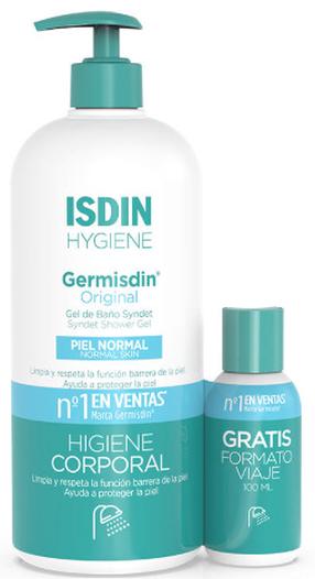 Гель для умывания тела, набор Isdin Germisdin Original, 1100 мл, 2 шт.