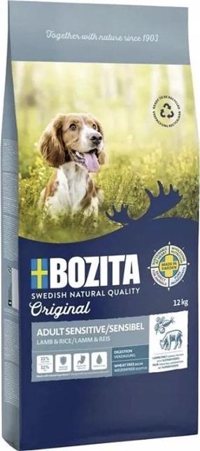 Sausas šunų maistas Bozita Original Sensitive, ėriena/ryžiai, 12 kg