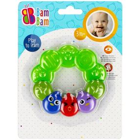 Прорезыватель для младенцев BamBam Birds, зеленый цв.