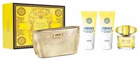 Dovanų komplektas moterims Versace Yellow Diamond + Bag, 4 vnt.