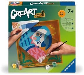 Tapymas pagal skaičius Ravensburger CreArt Parrot, mėlyna sp./ruda sp.