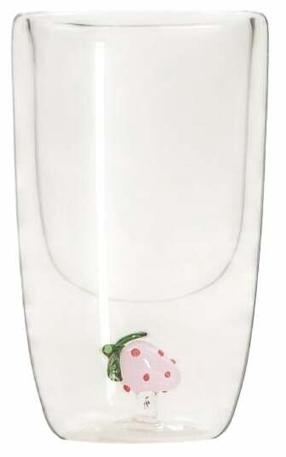  Dubultā stikla glāze Homla Frula With Strawberry, caurspīdīga krās., 0.35 l