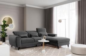Kampinė sofa Foble Nube 5, pilka sp., dešininė, 196 x 267 cm x 100 cm