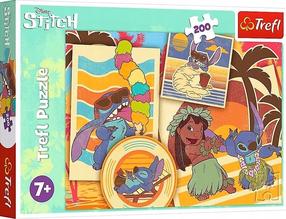 Dėlionė Trefl Lilo & Stich The Musicial World 13304, 34 cm x 48 cm, 200 vnt., įvairių spalvų