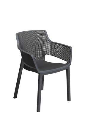 Lauko kėdė Keter Elisa, antracito sp., 62.5 cm x 57.7 cm x 79 cm